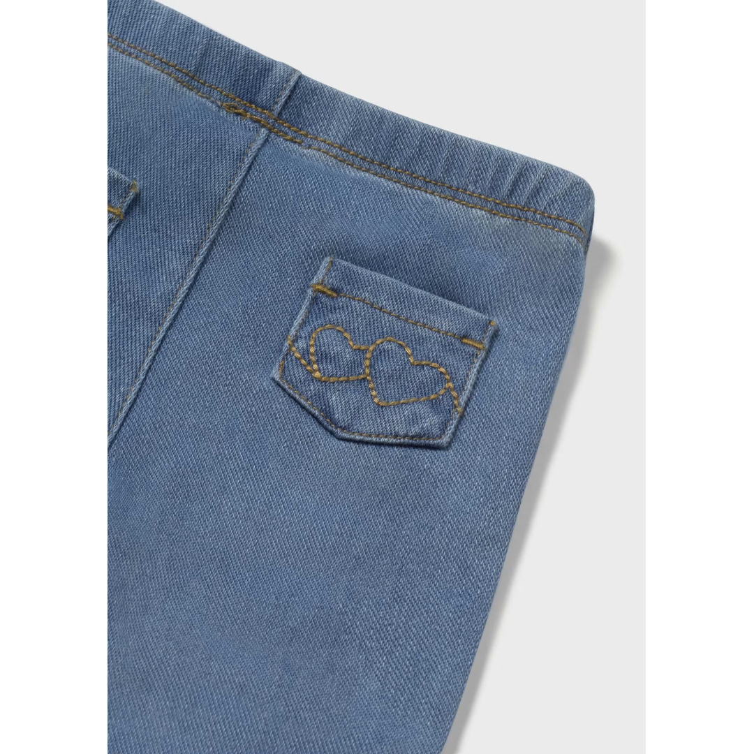 Βρεφικό κολάν σταμπωτό jean, κορίτσι - denim - Newborn