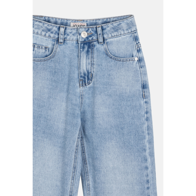 Παιδικό παντελόνι jean, wide leg, κορίτσι 6-14 - χλώριο - Joyce