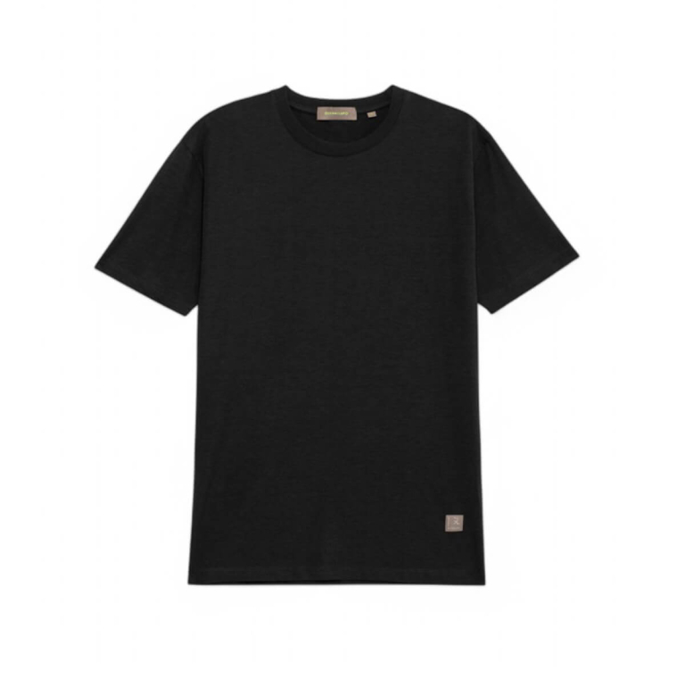 Ανδρικό t-shirt soft touch - μαύρο - GIANNI LUPO
